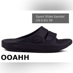 Women’s OOAHH Sport Slide Sandal Black Matte Us 8 EU 39